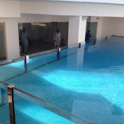 transparent pool|underwater windows